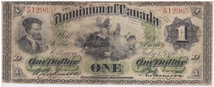 CanadaBill1870DominionOfCanada1Dollar