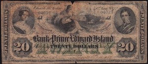 CanadaBill1872BankOfPrinceEdwardIsland20Dollar
