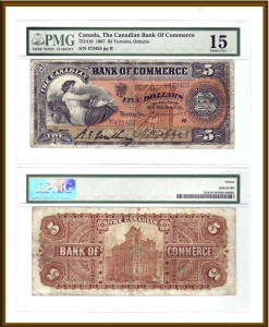 CanadaBill1907BankOfCommerce5Dollar
