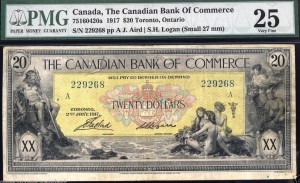 CanadaBill1917CanadianBankOfCommerce20Dollar