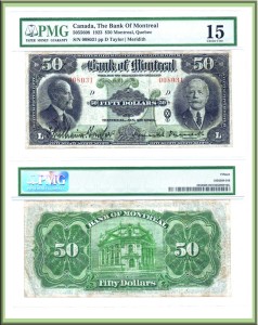 CanadaBill1923BankOfMontreal50Dollar