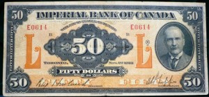 CanadaBill1923ImperialBank50Dollar
